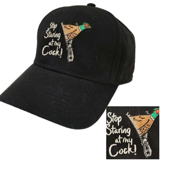 Pheasant Hunting Embroidered Stop Staring at my Bird Cap - Adjustable - Picture 15 of 15